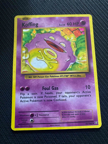 Juego De Carta Pokemon Holográfica Alternativa Koffing