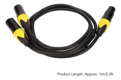 Three-core Xlr One Female To Two Male Adapter Cable
