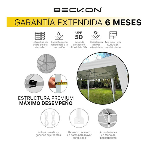 Imagen 2 de 9 de Carpa Toldo 2x2 M Para Negocios Plegable Retráctil Premium