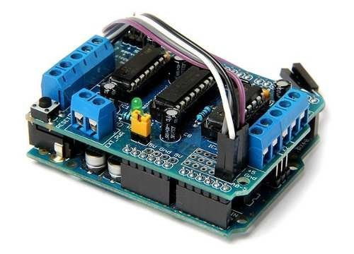 Motor Driver L293d Shield Arduino Controla 4 Motodes Dc