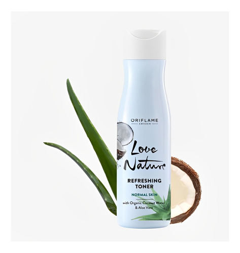 Tónico Refrescante Con Aloe Vera Y Agua De Coco Love Nature 