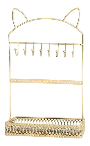 Imagen 2 de 7 de Organizador Colgante Mesa Porta Collares 3 Oro
