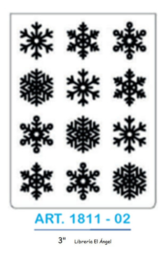 Carpeta De Embossing Texturizadora Repujado Copos De Nieve 