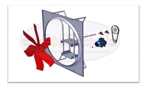 Extractor/inyector Axial De 30 Pulgadas 0.5 Hp Banda-polea