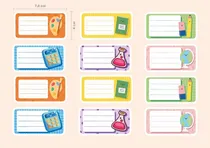 Comprar Etiquetas Escolares Autoadhesivas Para Cuadernos Y Libros