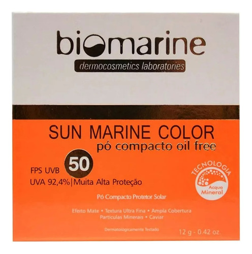 Biomarine Sun Marine Color Fps50 Bronze - Pó Compacto