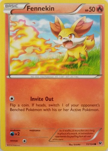 Pokémon Tcg Fennekin 11/124