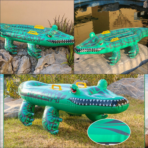 Flotador Inflable For Piscina De Cocodrilo Cocodrilo Inflab