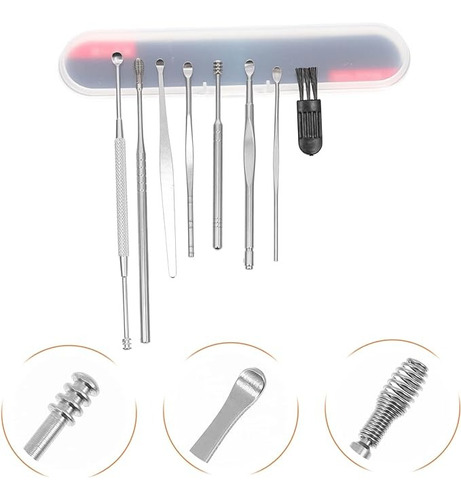 Ear Pick Con Luz 6pcs Ronten Oreja Cureta Cerumen Eliminació