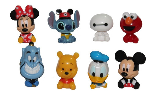 Mickey Minnie Pooh Donald Gênio Lâmpada Baymax Stitch Elmo