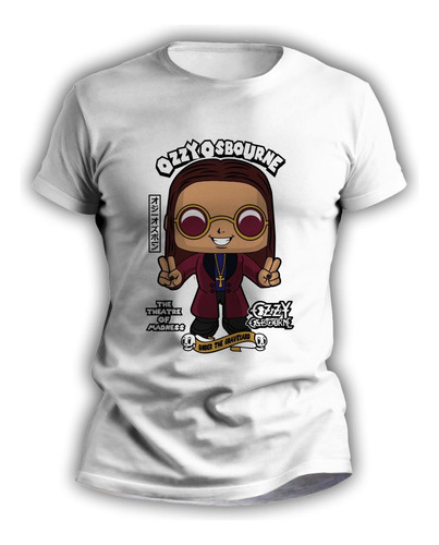 Remeras Rockeras Personalizadas Cartoon Ozzy Osbourne - 7059