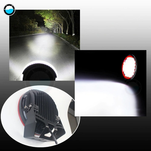 Imagen 3 de 7 de Faro Led Tipo Arb 185w 9 Pulgadas Rusticos Y 4x4 Rojo