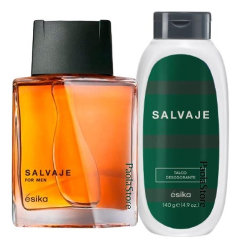 Salvaje Colonia 90ml + Talco Aroma Oriental Set Ésika