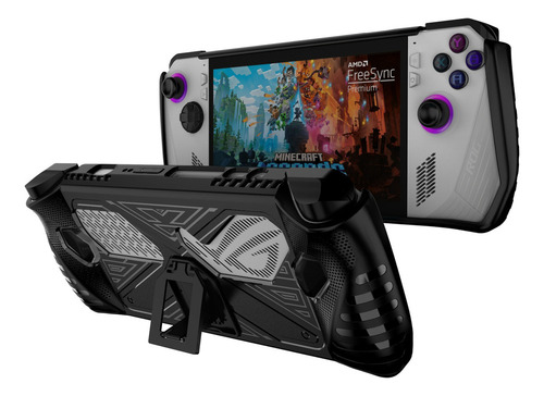 Funda Protectora De Tpu+pc Con Soporte Para Asus Rog Ally
