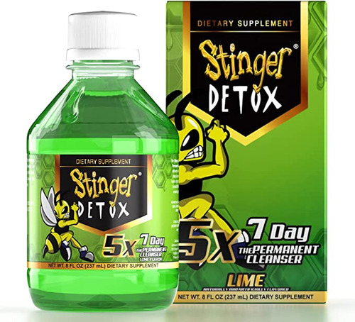 Stinger Detox 5x Bebida Permanente Extra Fuerte De 7 Días -