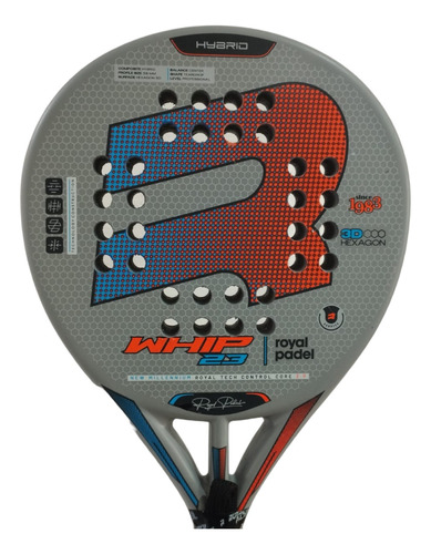 Paleta Paddle Padel Royal Whip Hybrid + Regalos!