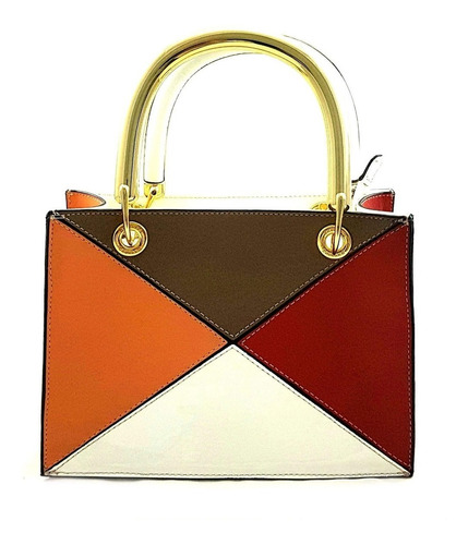 Imagem 2 de 5 de Bolsa Feminina De Couro Transversal Média Clássica Marca