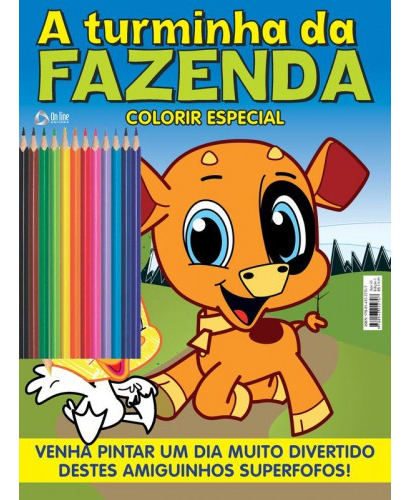 Livro: A Turminha Da Fazenda Colorir, De Ibc - Instituto Brasileiro De Cultura Ltda. Série Indefinido, Vol. 1. On Line Editora, Capa Mole, Edição 1 Em Português, 2020