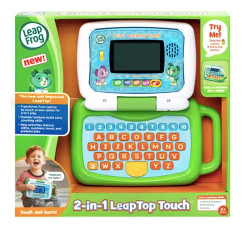 Leap Frog Laptop Tactil 2 En 1 Verde