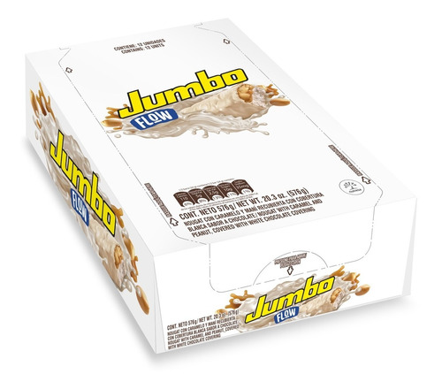 Chocolatina Jumbo Flow Blanca 48 G 12 Unidades