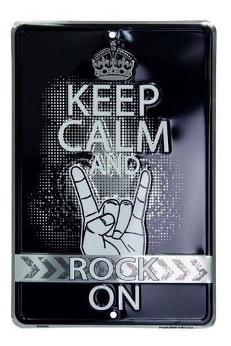 Hangtime Keep Calm And Rock On Only 8 X 12