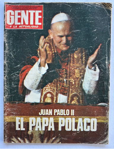 Gente N° 691 Ramona Ceclia Palacios Juan Pablo Ii Oct 1978