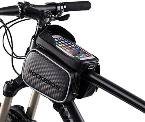 Rock Bros - Bolsa Impermeable Para Bicicleta, Tubo Superior,