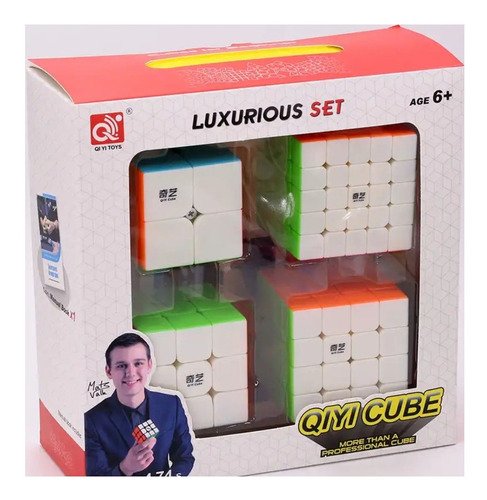 Caja De Lujo Cubo Rubik Qiyi 2x2 3x3 4x4 5x5 Speedcube