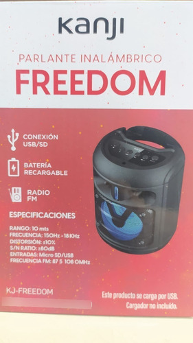 Parlante Kanji Freedom 80w Portátil Con Bluetooth