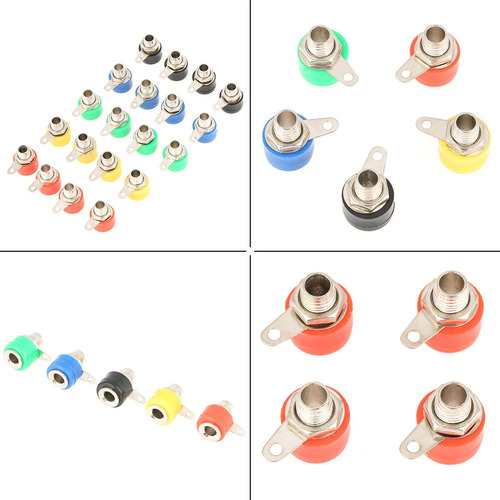 Terminal De Amplificador De Bocina De 4 Mm De Colores Mezcl