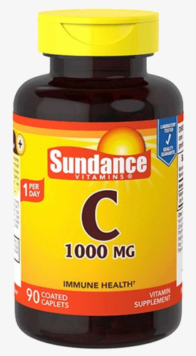 Vitamina C Sundance X 90 Capsulas De 1000mg Lider Eeuu Sabor Neutro