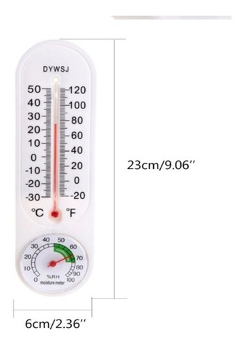Medidor De Temperatura Y Humedad Analogico 