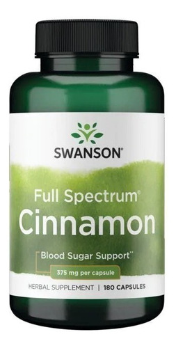 Swanson | Canela De Espectro Completo I 375mg I 180capsulas