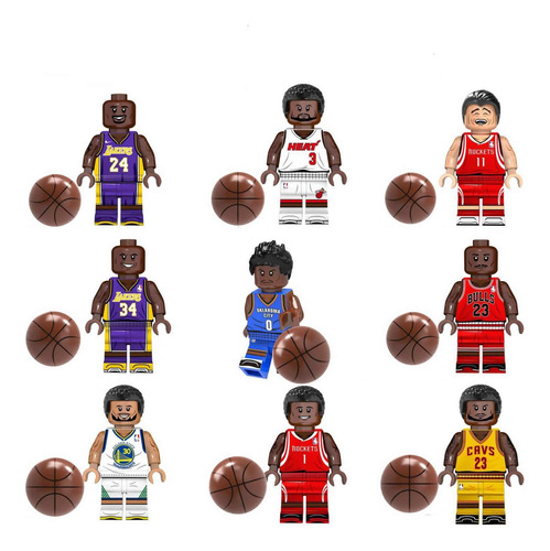Figuras Jugadores De Basketball - Baloncesto Bloques