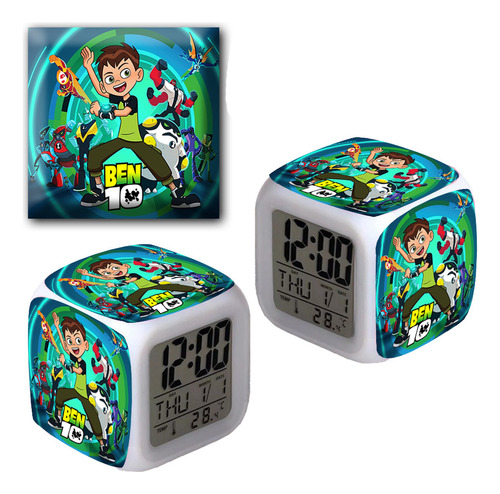 Reloj Despertador Iluminado Ben 10 - Printek