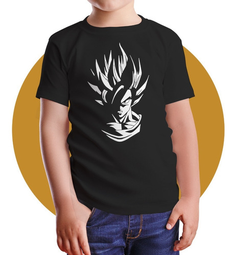 Polera Niños Dragon Ball Goku Anime Algodón Orgánico Se40