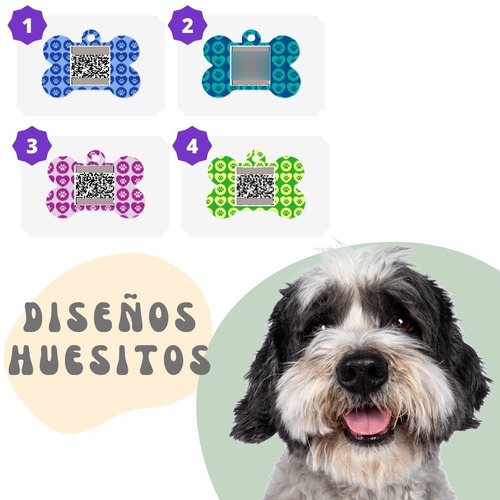 Placa Mascotas Con Código Qr