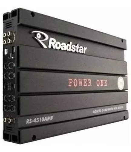 01 Módulo Roadstar Rs-4510 Power One 2400w - 720rms 4 Canais