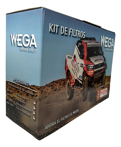 Kit De 4 Filtros Ford Fiesta Kinetic 1.6 Wega