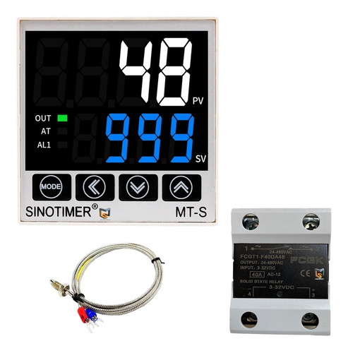Kit Controlador Digital Temperatura Pid, Ssr/relay 0 A 999c