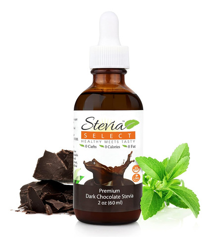 Stevia Select Chocolate Oscuro Puro Stevia LĂquido - Edulcor