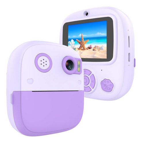 Cámara Digital Para Niños, Impresión De Vídeo De 1080p Con D