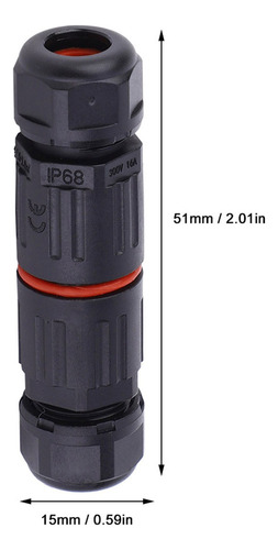 For 10*conector De 3 Pines De Cable Eléctrico Impermeable