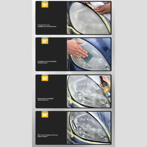 Kit De Restauración De Faros De Coche Para Faros Amarillento