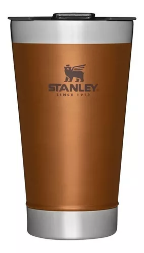 Copo Térmico de Cerveja (Com Tampa) Stanley Classic Stay Chill cor Maple, 473ML Original