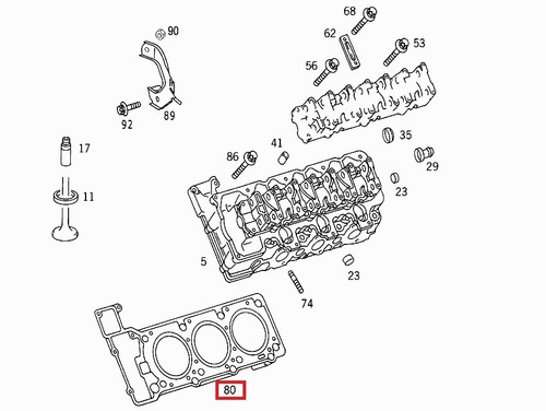 Junta De Cabeza De Motor Mercedes C280 C240 C320 C32 &