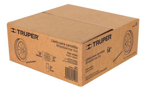 Llanta Hule Solido Truper