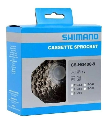 Cassete Shimano 9v Hg400 Alivio 11-34d K7 11/34d Mtb Bike