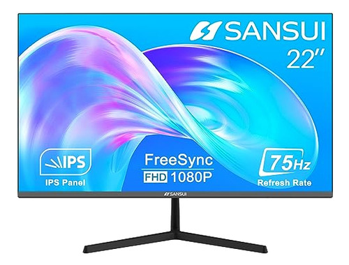 Monitor Sansui 22 Pulgadas Ips 75hz Fhd 1080p Hdmi Vga Puert