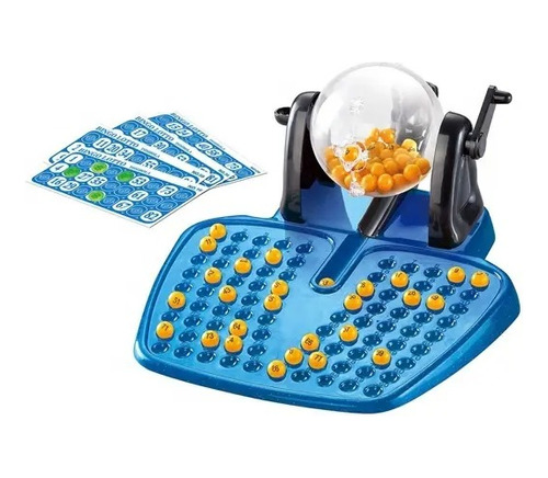 Juego De Mesa Bingo Con Bolillero Cartones Bolilla Familiar